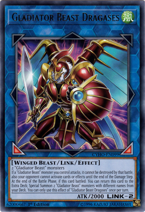 Gladiator Beast Dragases [CYHO-EN099] Rare | Chromatic Games