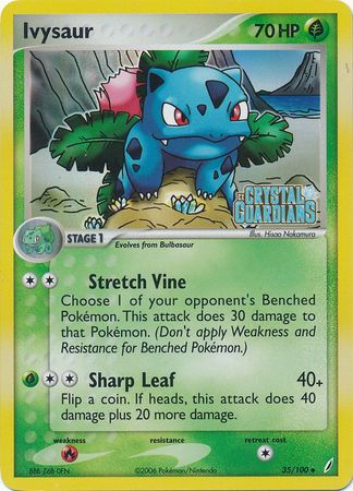 Ivysaur (35/100) (Stamped) [EX: Crystal Guardians] | Chromatic Games