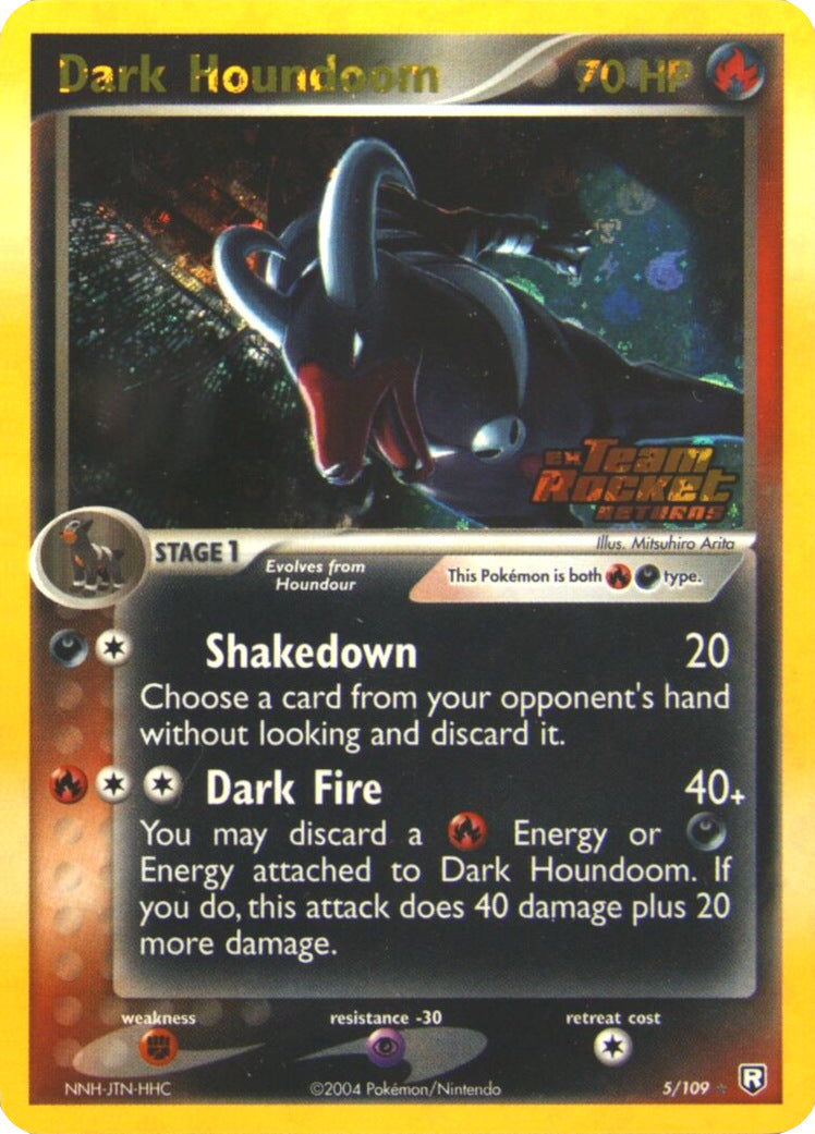 Dark Houndoom (5/109) (Stamped) [EX: Team Rocket Returns] | Chromatic Games