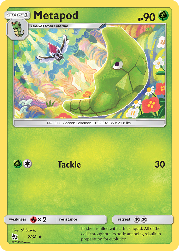 Metapod (2/68) [Sun & Moon: Hidden Fates] | Chromatic Games