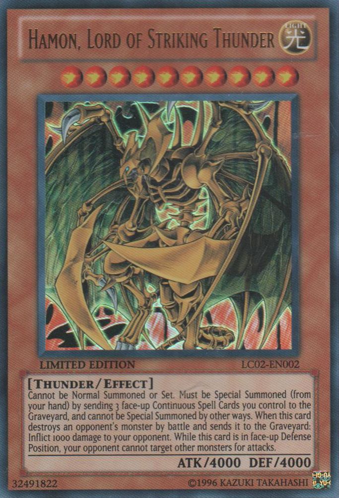 Hamon, Lord of Striking Thunder [LC02-EN002] Ultra Rare | Chromatic Games