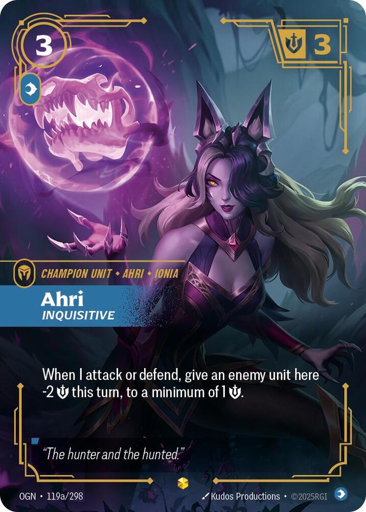 Ahri - Inquisitive 119a/298 (Origins)  - Foil | Chromatic Games