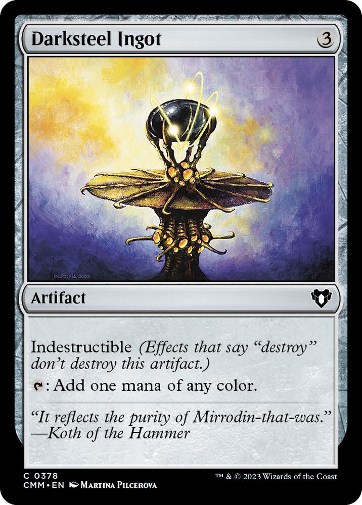 Darksteel Ingot 378/451 (Commander Masters)  | Chromatic Games