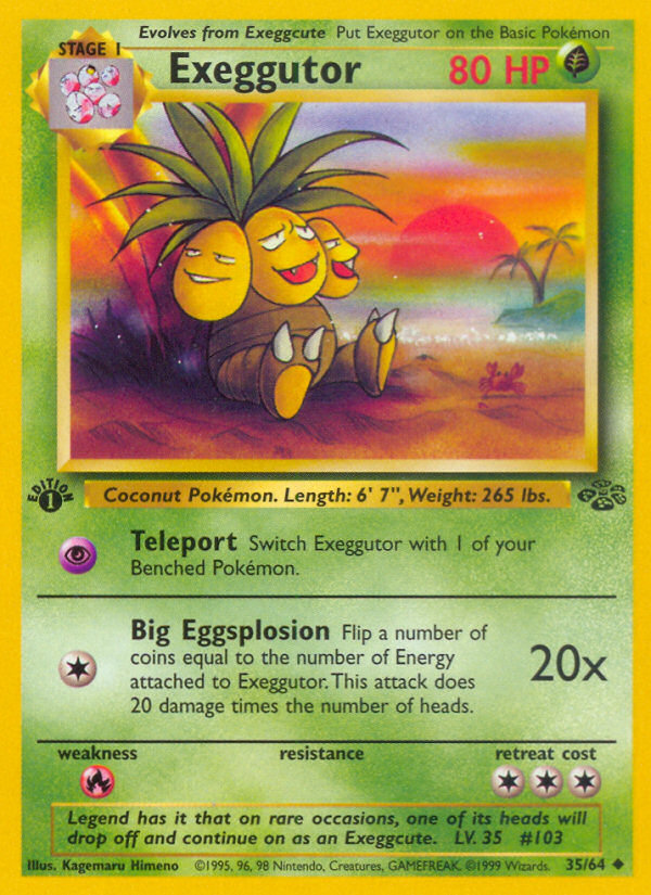 Exeggutor (35/64) [Jungle 1st Edition] | Chromatic Games