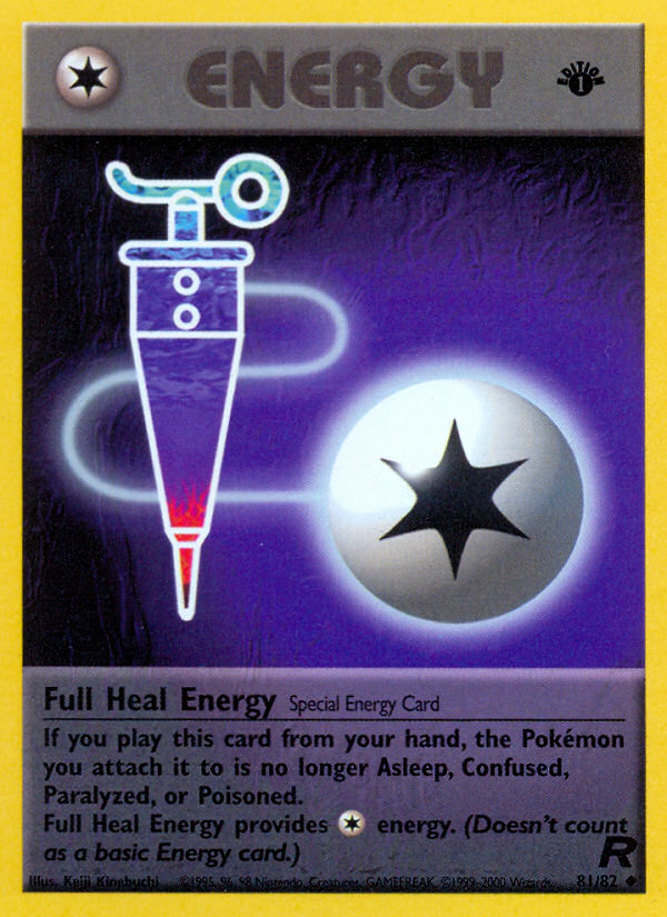 Full Heal Energy (81/82) [Team Rocket 1st Edition] | Chromatic Games