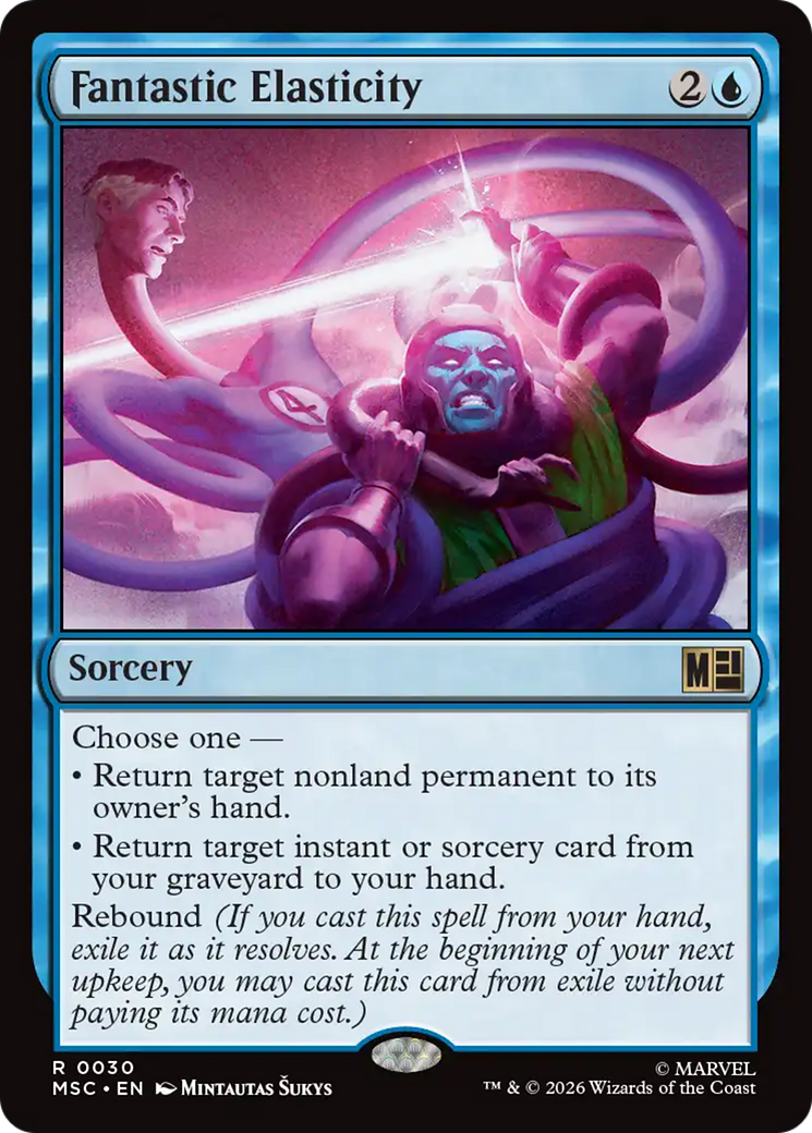 Fantastic Elasticity (Surge Foil) [Marvel Super Heroes Commander] | Chromatic Games