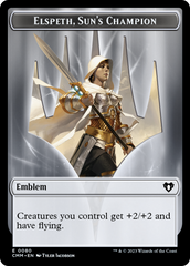 Elspeth, Sun's Champion Emblem // Copy (55) Double-Sided Token [Commander Masters Tokens] | Chromatic Games