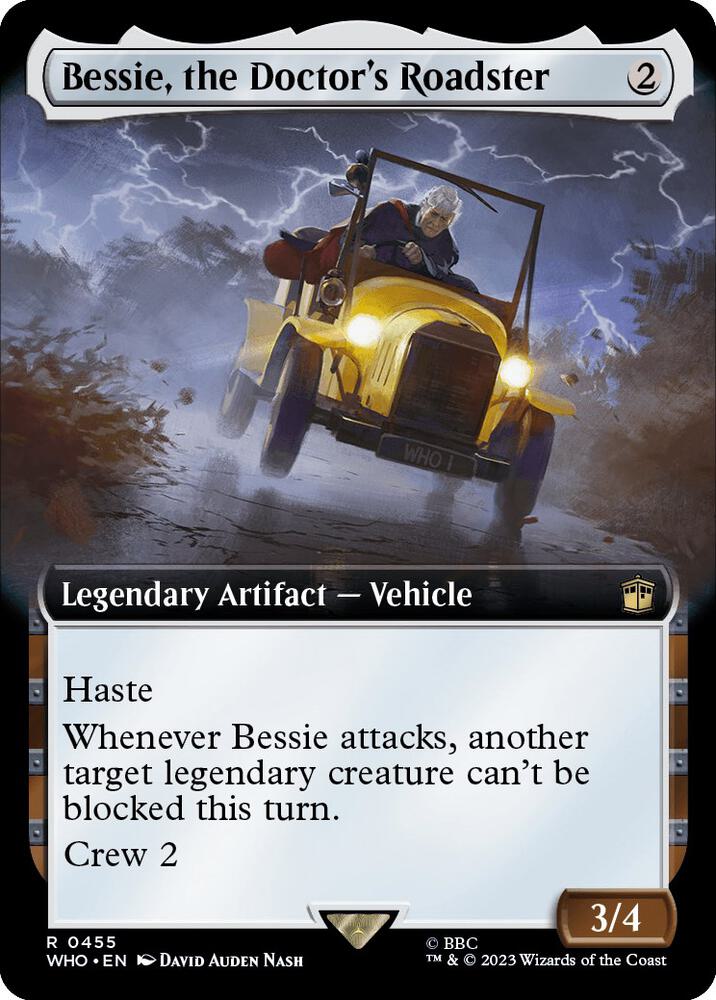 Bessie, the Doctors Roadster 455/331 (Universes Beyond: Doctor Who)  - Extended Art Foil | Chromatic Games