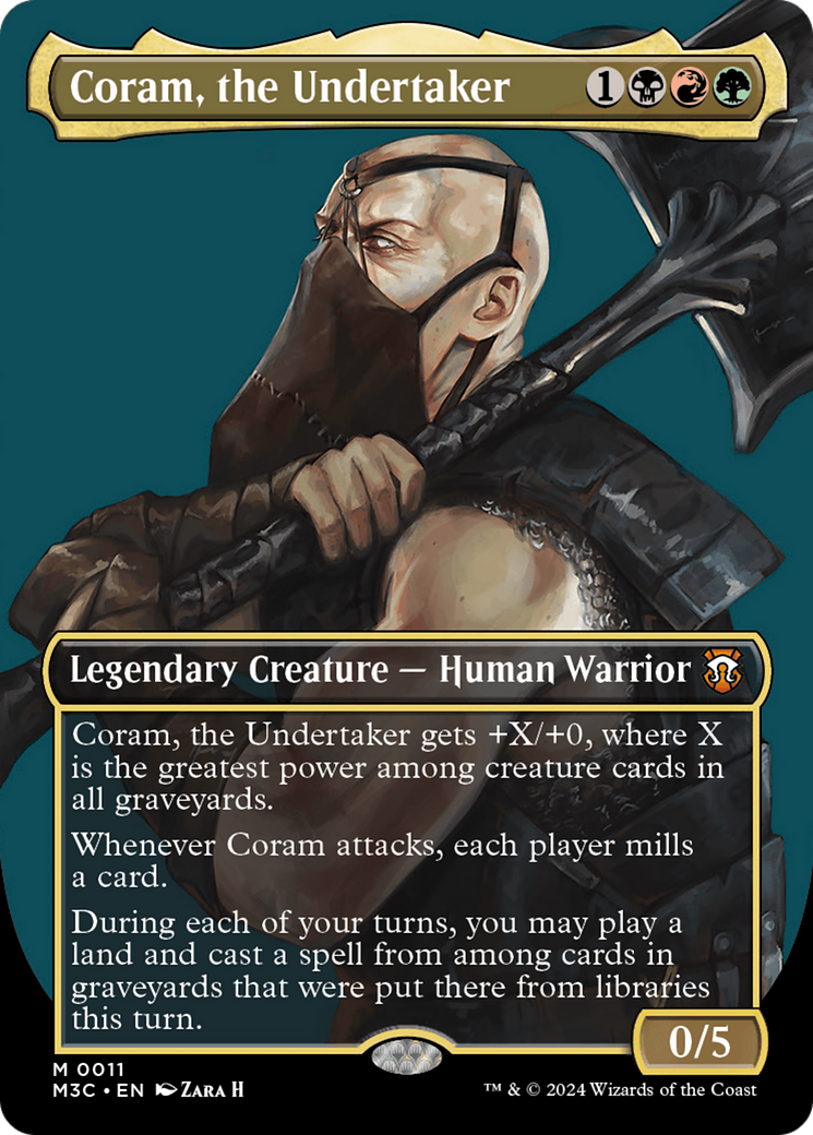 Coram, the Undertaker (Borderless) [Modern Horizons 3 Commander] | Chromatic Games