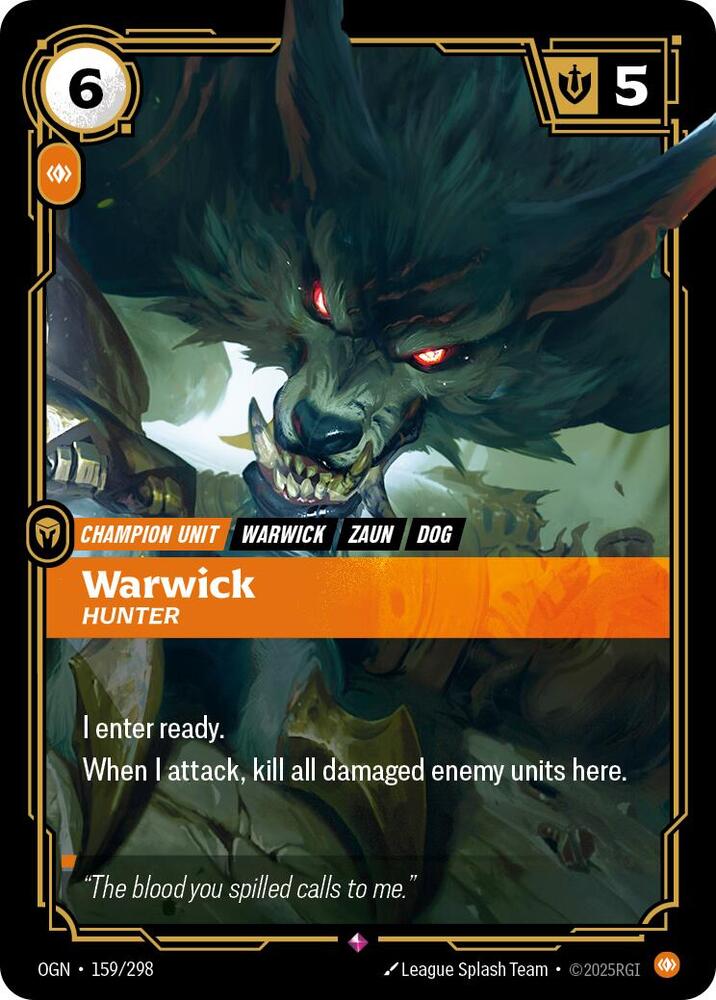 Warwick - Hunter 159/298 (Origins)  - Foil | Chromatic Games