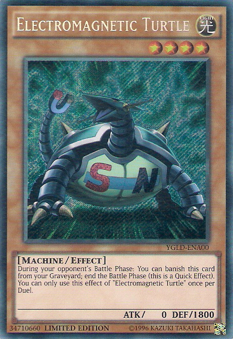 Electromagnetic Turtle [YGLD-ENA00] Secret Rare | Chromatic Games