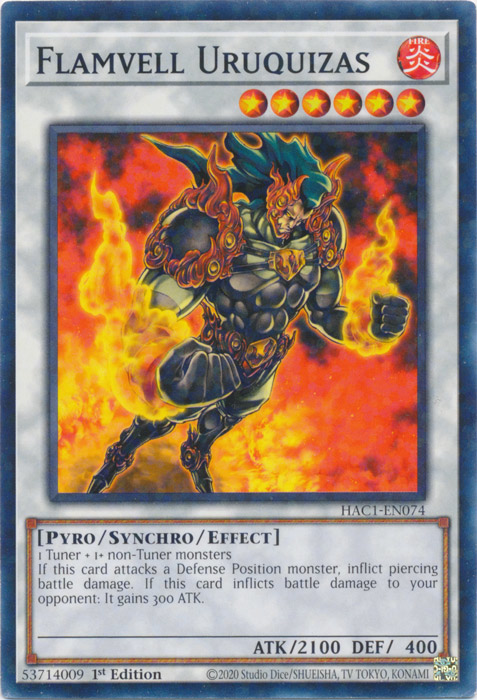 Flamvell Uruquizas (Duel Terminal) [HAC1-EN074] Common | Chromatic Games