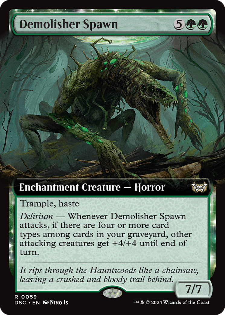 Demolisher Spawn (Extended Art) [Duskmourn: House of Horror Commander] | Chromatic Games