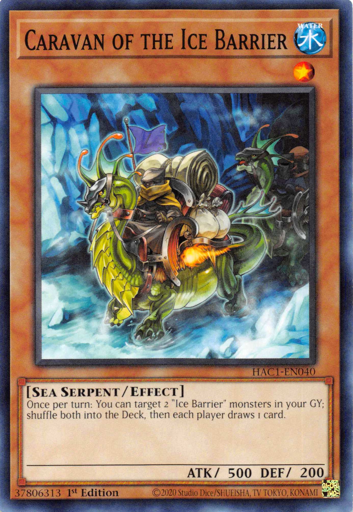 Caravan of the Ice Barrier (Duel Terminal) [HAC1-EN040] Parallel Rare | Chromatic Games