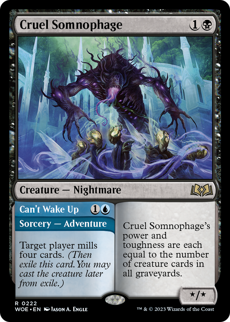 Cruel Somnophage // Can't Wake Up [Wilds of Eldraine] | Chromatic Games