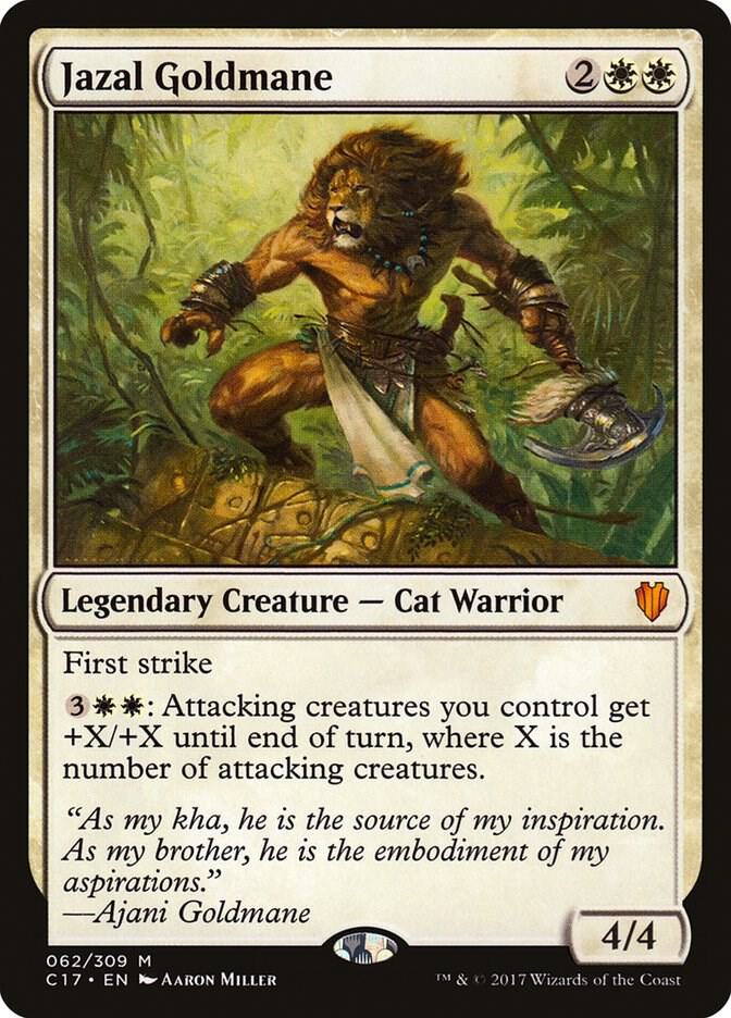 Jazal Goldmane 62/309 (Commander 2017)  | Chromatic Games