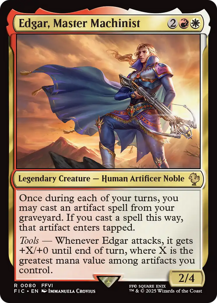 Edgar, Master Machinist [FINAL FANTASY Commander] | Chromatic Games