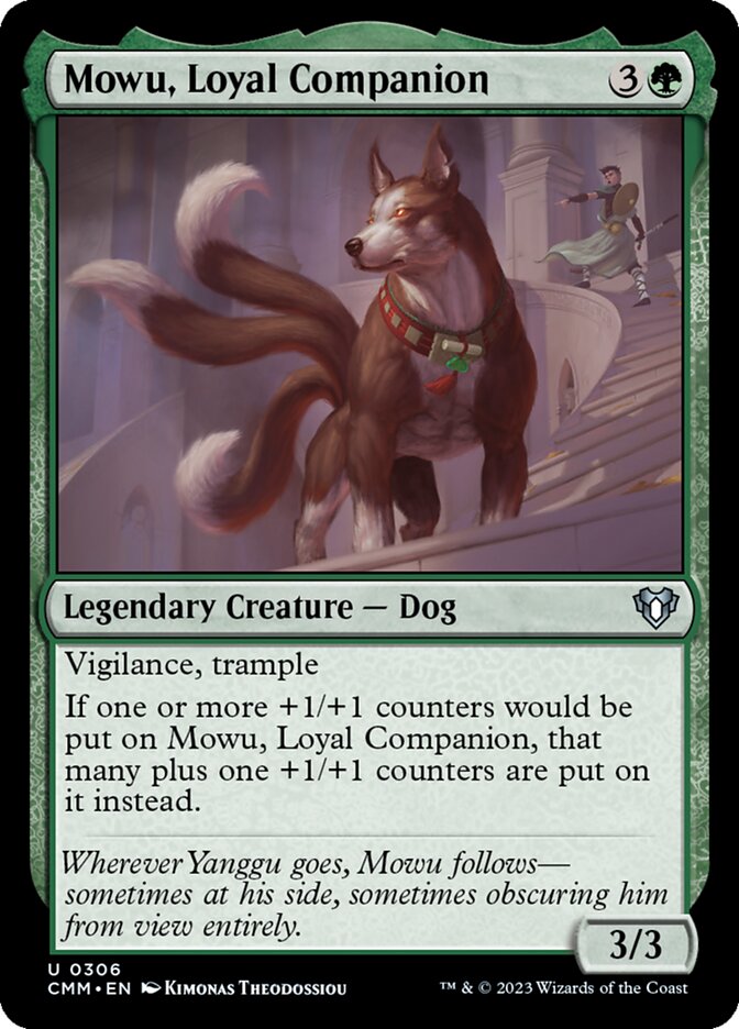 Mowu, Loyal Companion 306 (Commander Masters)  | Chromatic Games
