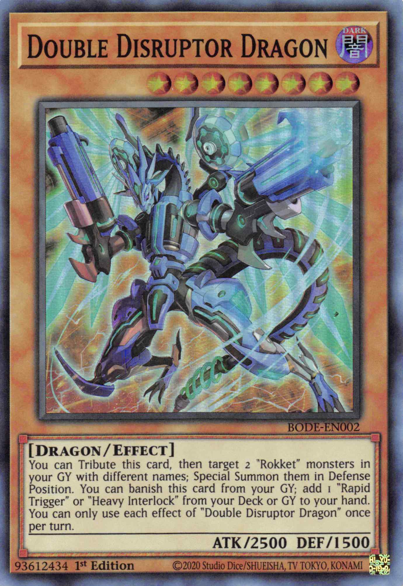 Double Disrupter Dragon [BODE-EN002] Super Rare | Chromatic Games