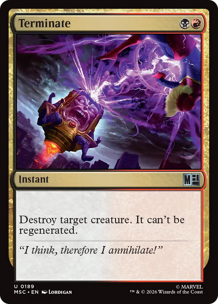 Terminate (Surge Foil) [Marvel Super Heroes Commander] | Chromatic Games