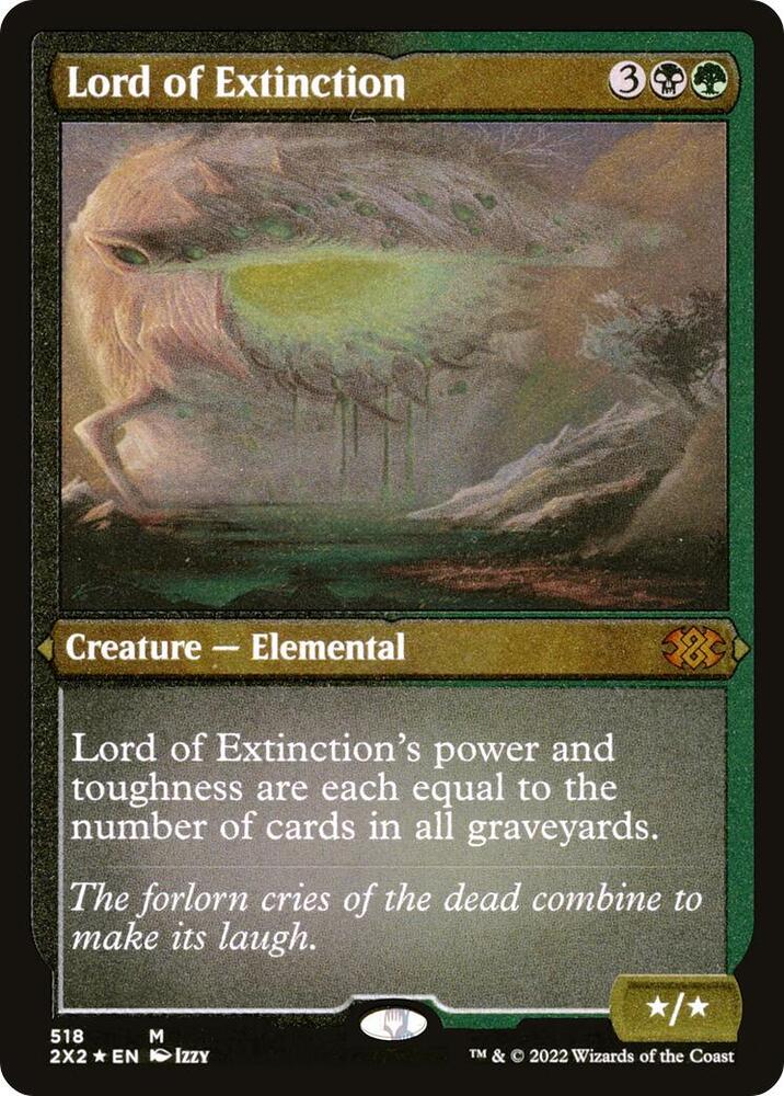 Lord of Extinction Foil Etched 518 (Double Masters 2022)  - Foil | Chromatic Games