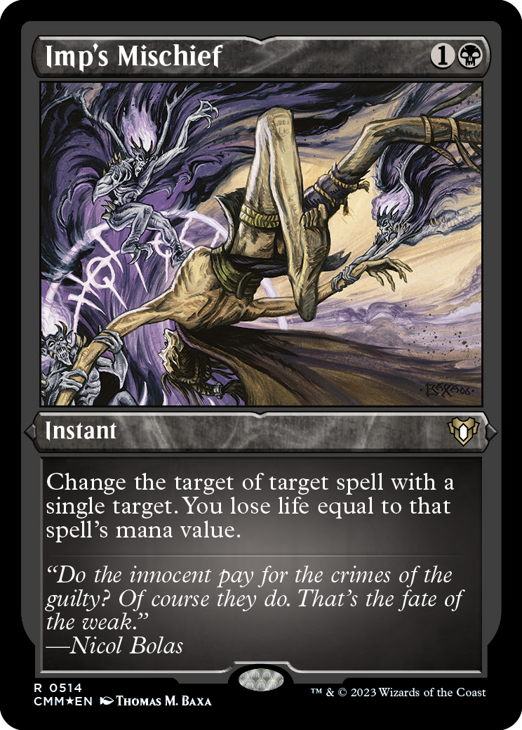 Imp's Mischief (Foil Etched) [Commander Masters] | Chromatic Games