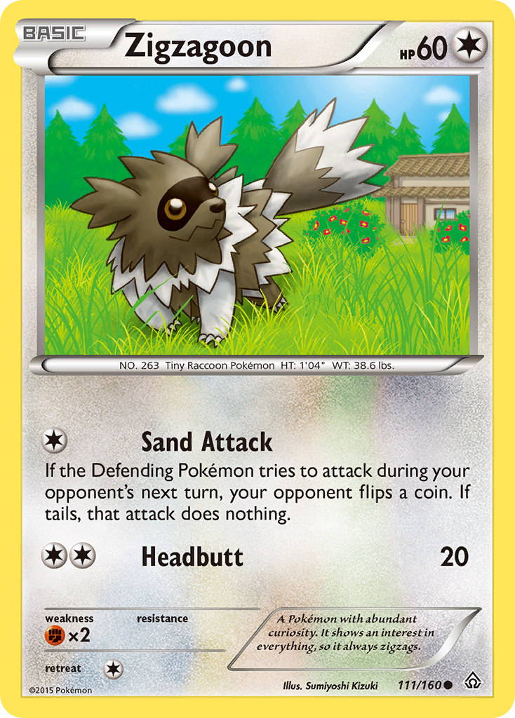 Zigzagoon (111/160) [XY: Primal Clash] | Chromatic Games