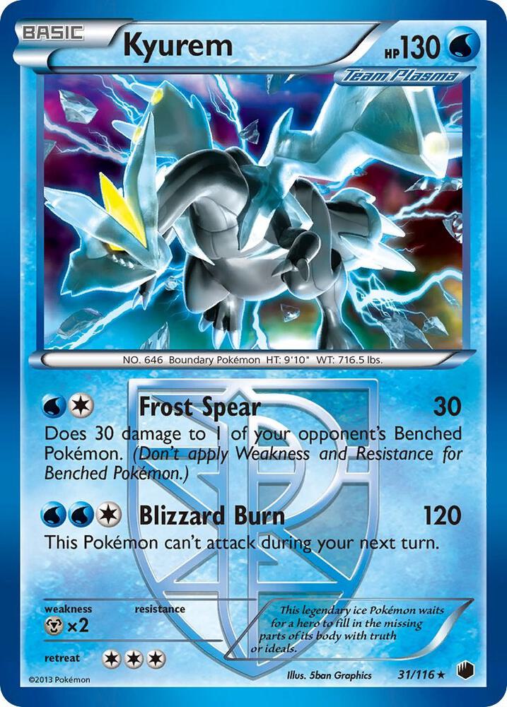 Kyurem Team Plasma 31/116 (Plasma Freeze)  - Holofoil | Chromatic Games