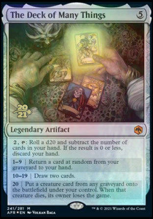 The Deck of Many Things [Dungeons & Dragons: Adventures in the Forgotten Realms Prerelease Promos] | Chromatic Games