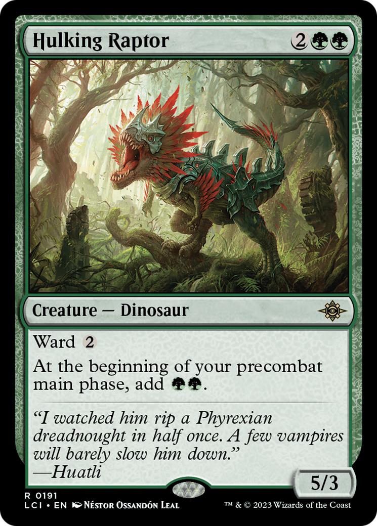 Hulking Raptor [The Lost Caverns of Ixalan] | Chromatic Games