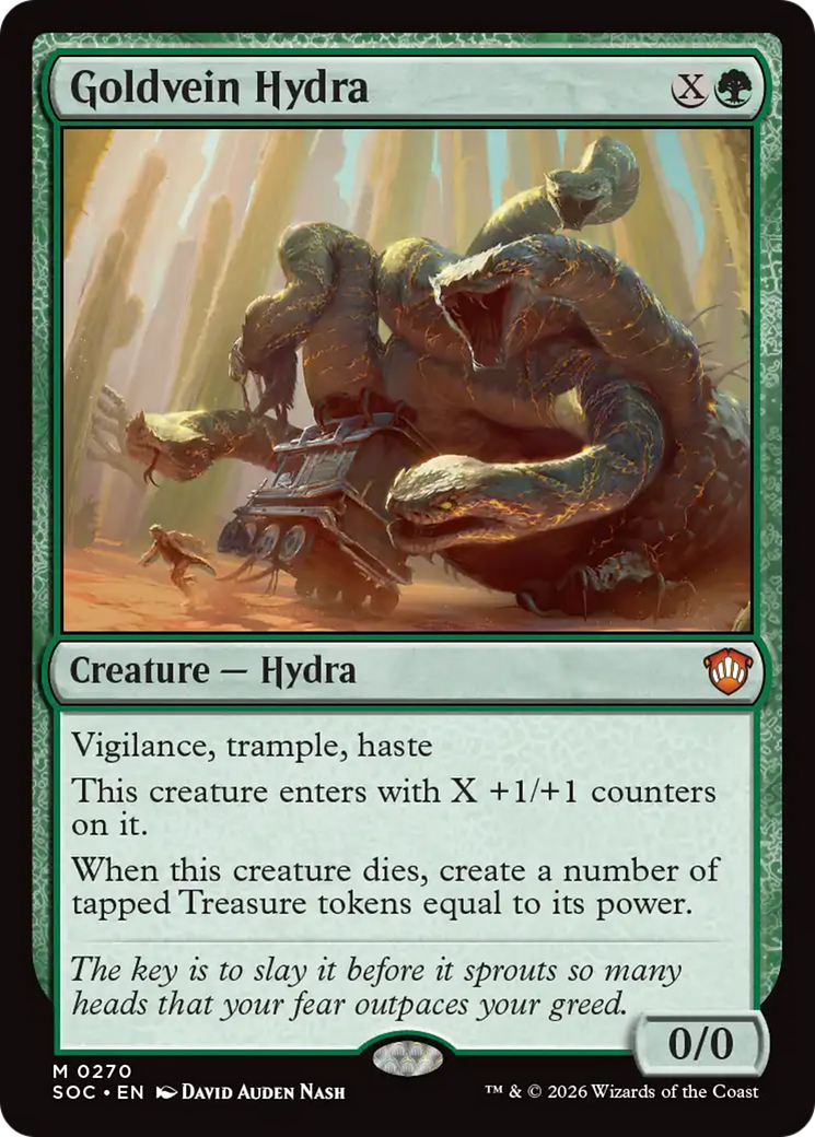 Goldvein Hydra [Secrets of Strixhaven Commander] | Chromatic Games