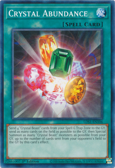Crystal Abundance [LDS1-EN106] Common | Chromatic Games