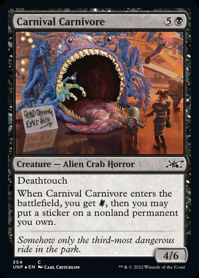 Carnival Carnivore (Galaxy Foil) [Unfinity] | Chromatic Games