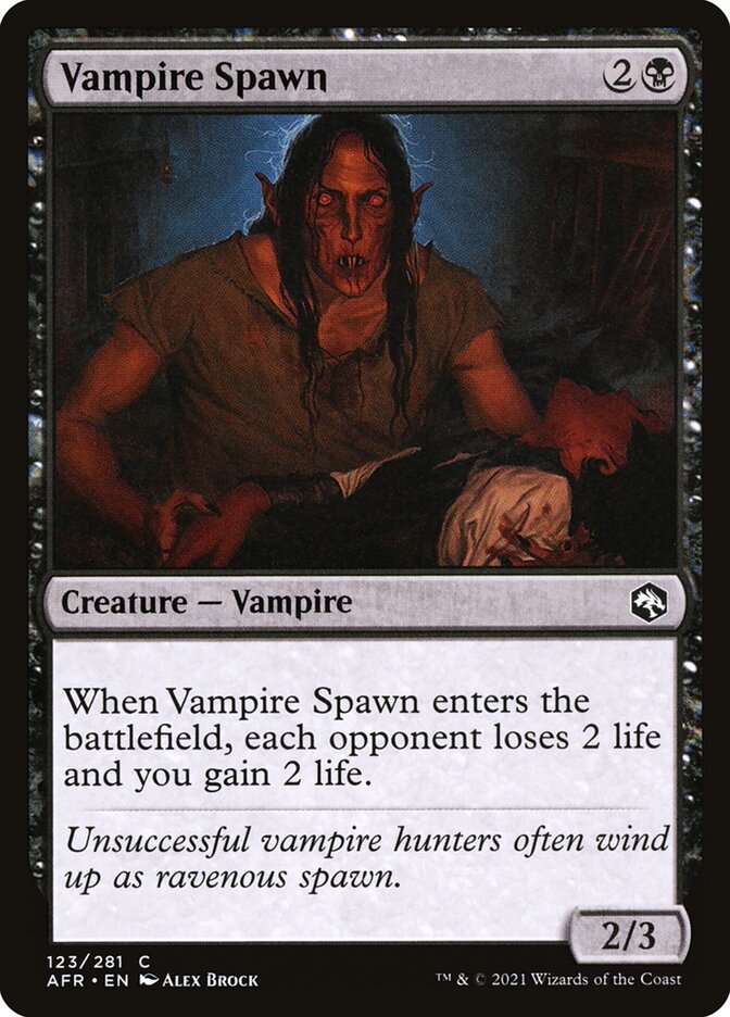 Vampire Spawn 123 (Adventures in the Forgotten Realms)  - Foil | Chromatic Games