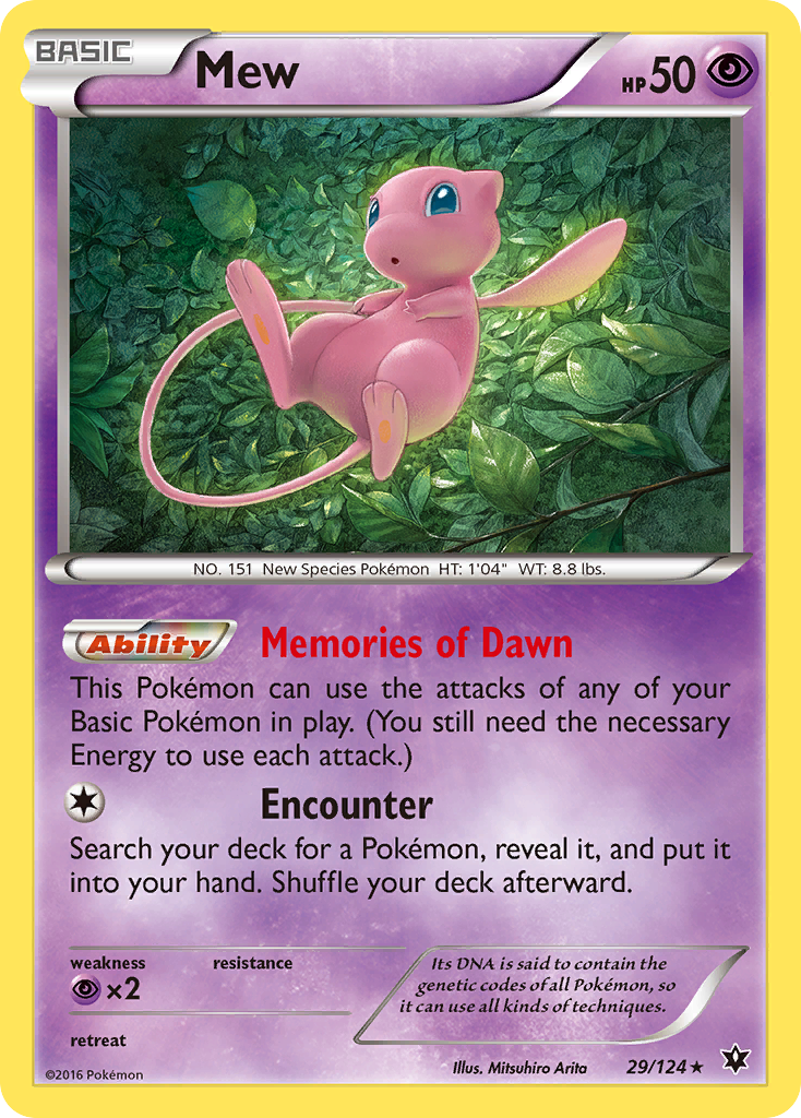 Mew (29/124) [XY: Fates Collide] | Chromatic Games