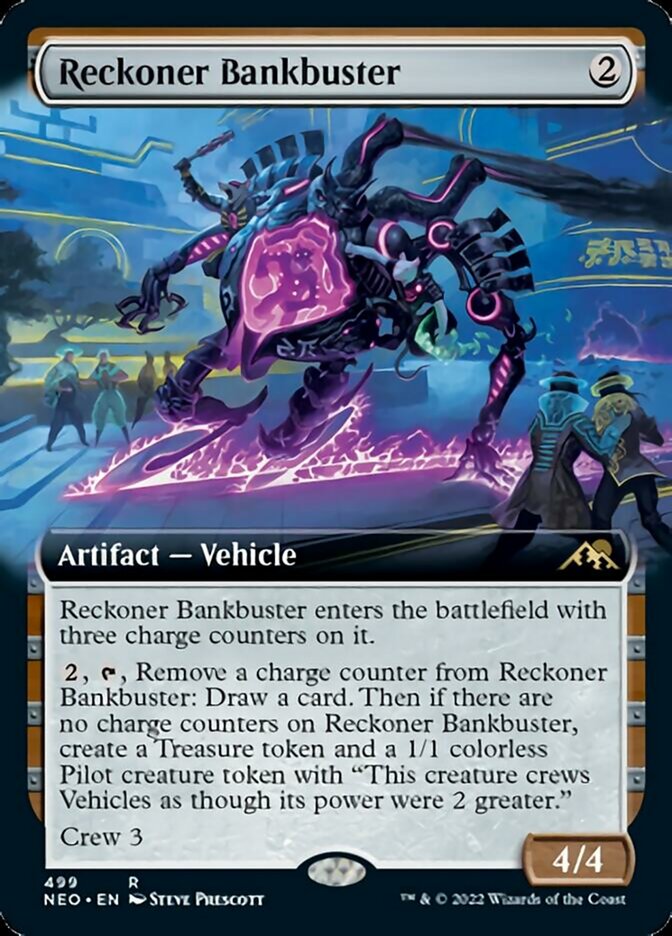 Reckoner Bankbuster (Extended Art) [Kamigawa: Neon Dynasty] | Chromatic Games