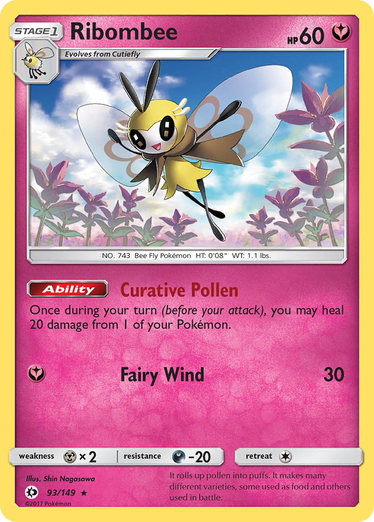 Ribombee (93/149) [Sun & Moon: Base Set] | Chromatic Games