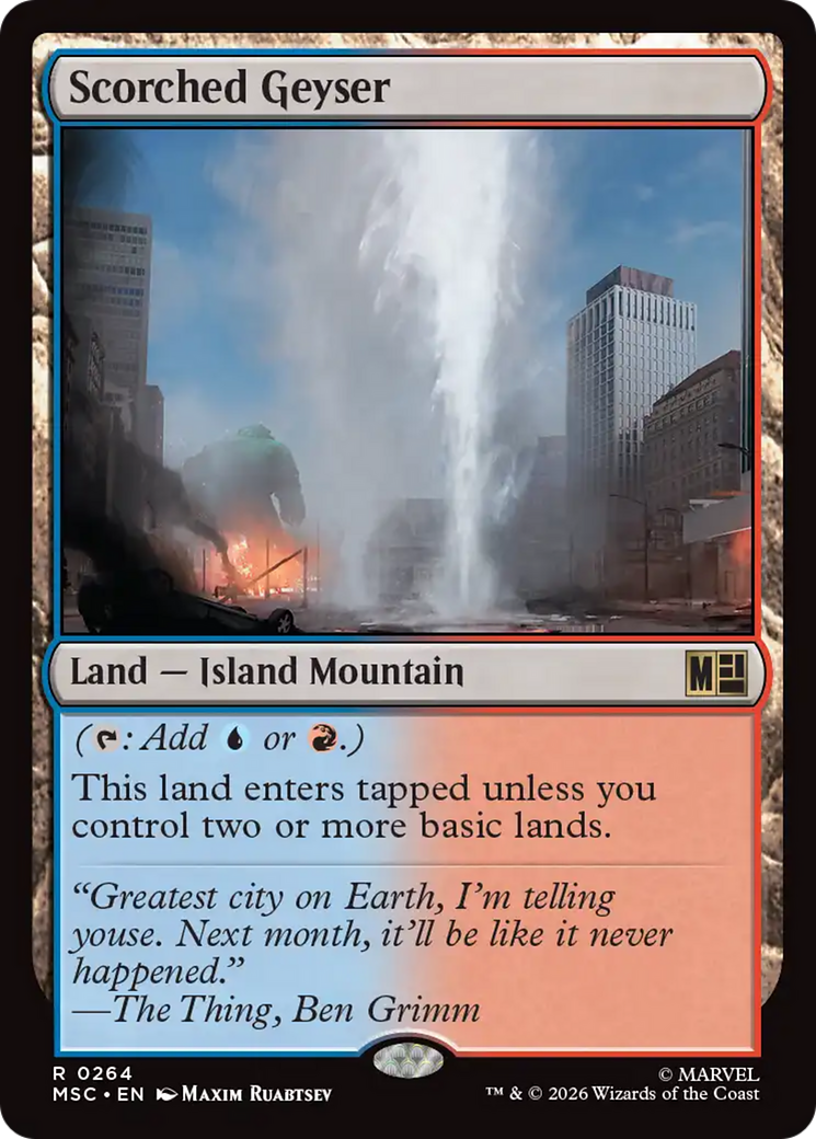 Scorched Geyser [Marvel Super Heroes Commander] | Chromatic Games