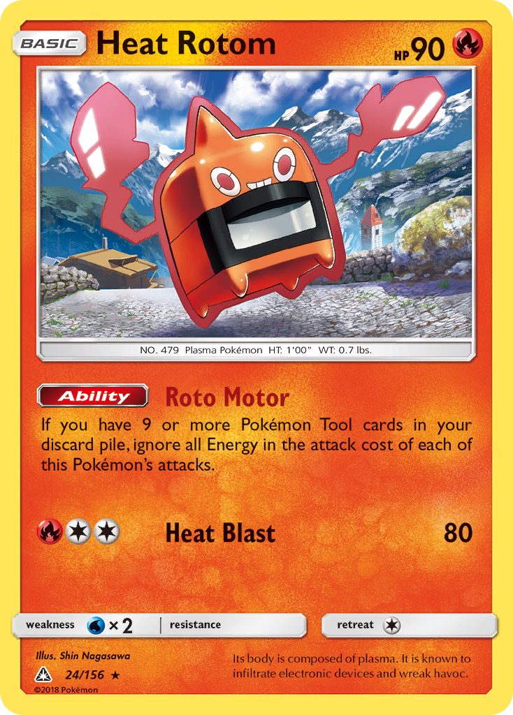 Heat Rotom (24/156) [Sun & Moon: Ultra Prism] | Chromatic Games