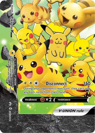 Pikachu V-UNION (SWSH141) (Celebrations) [Sword & Shield: Black Star Promos] | Chromatic Games