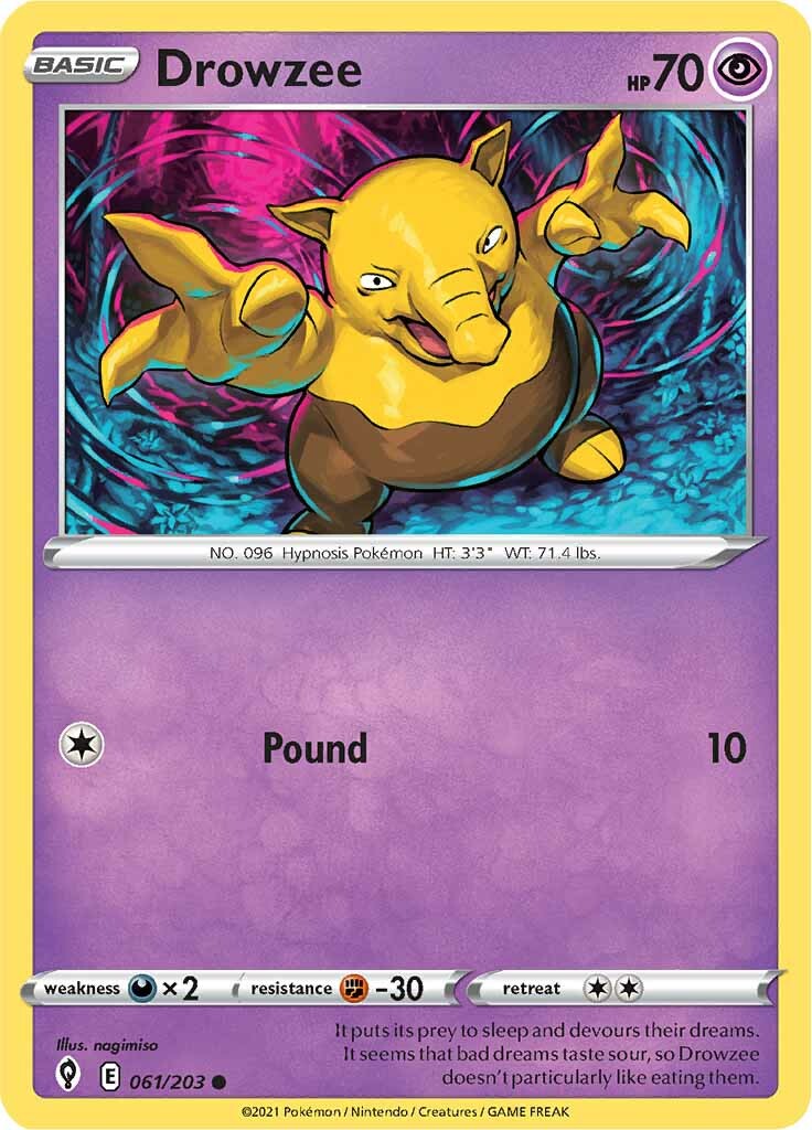 Drowzee (061/203) [Sword & Shield: Evolving Skies] | Chromatic Games