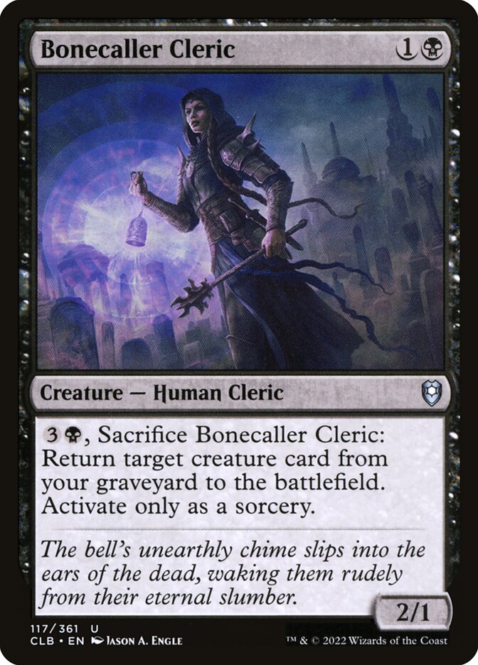 Bonecaller Cleric 117 (Commander Legends: Battle for Baldur's Gate)  | Chromatic Games
