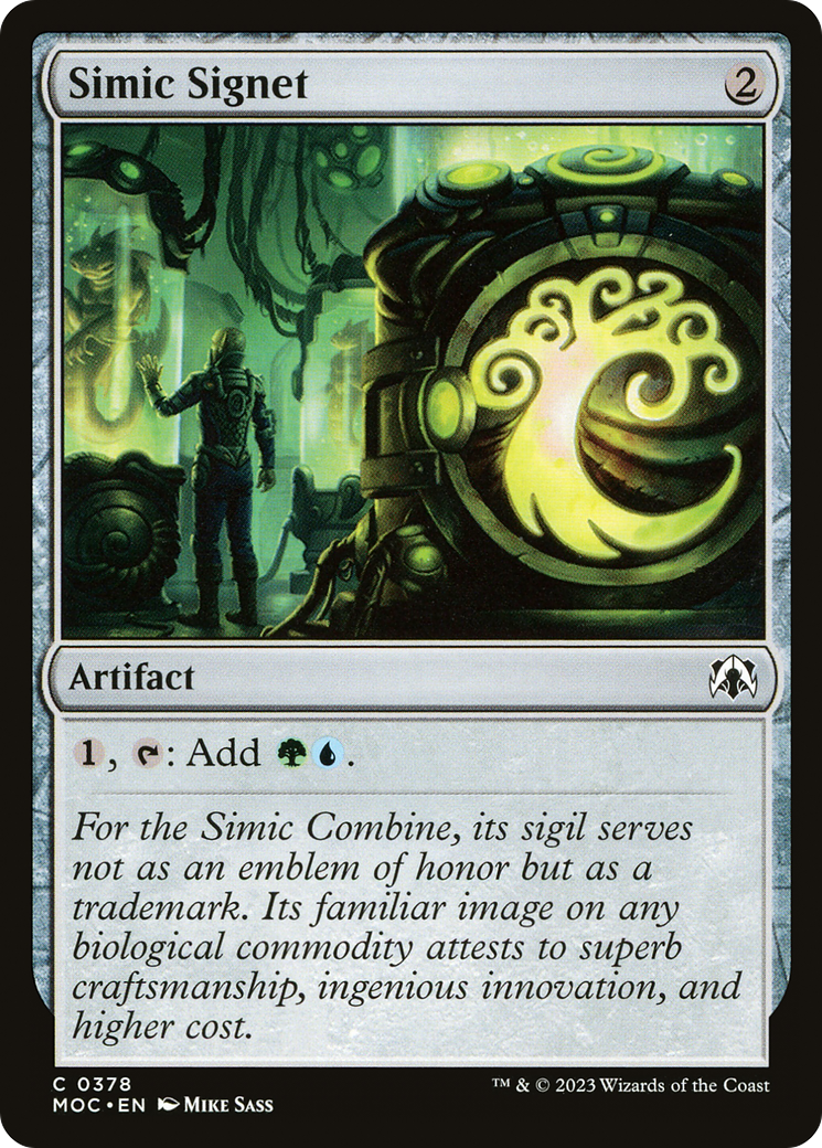 Simic Signet [March of the Machine Commander] | Chromatic Games