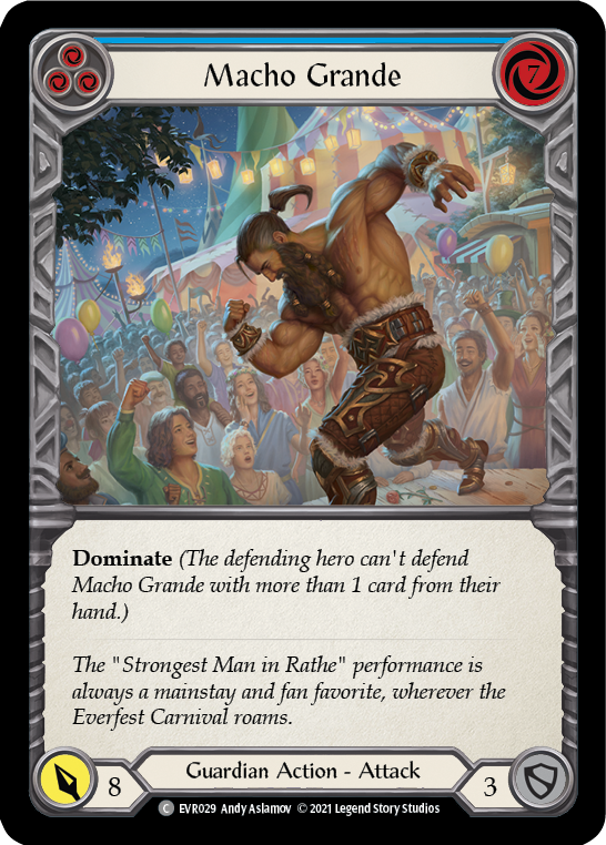 Macho Grande (Blue) [EVR029] (Everfest)  1st Edition Normal | Chromatic Games