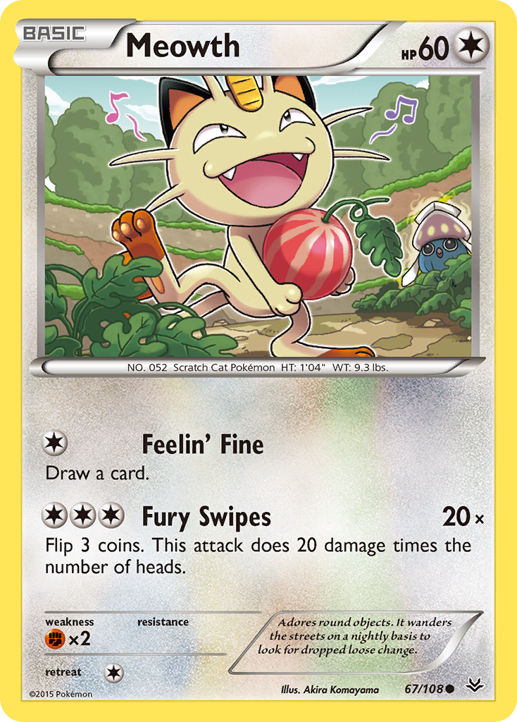 Meowth (67/108) [XY: Roaring Skies] | Chromatic Games