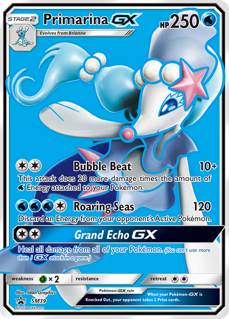 Primarina GX (SM39) [Sun & Moon: Black Star Promos] | Chromatic Games