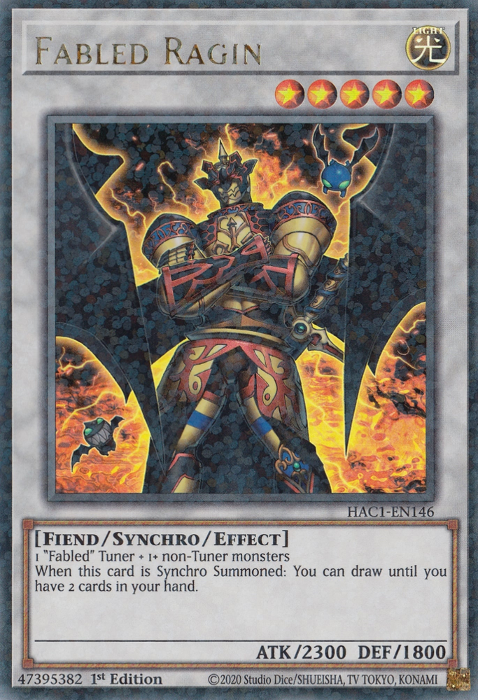 Fabled Ragin (Duel Terminal) [HAC1-EN146] Parallel Rare | Chromatic Games