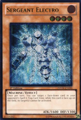 Sergeant Electro [PHSW-EN090] Ultimate Rare | Chromatic Games