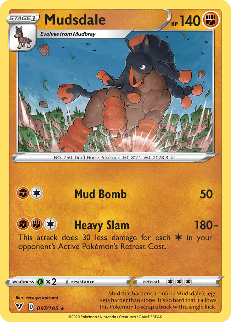 Mudsdale (097/185) [Sword & Shield: Vivid Voltage] | Chromatic Games