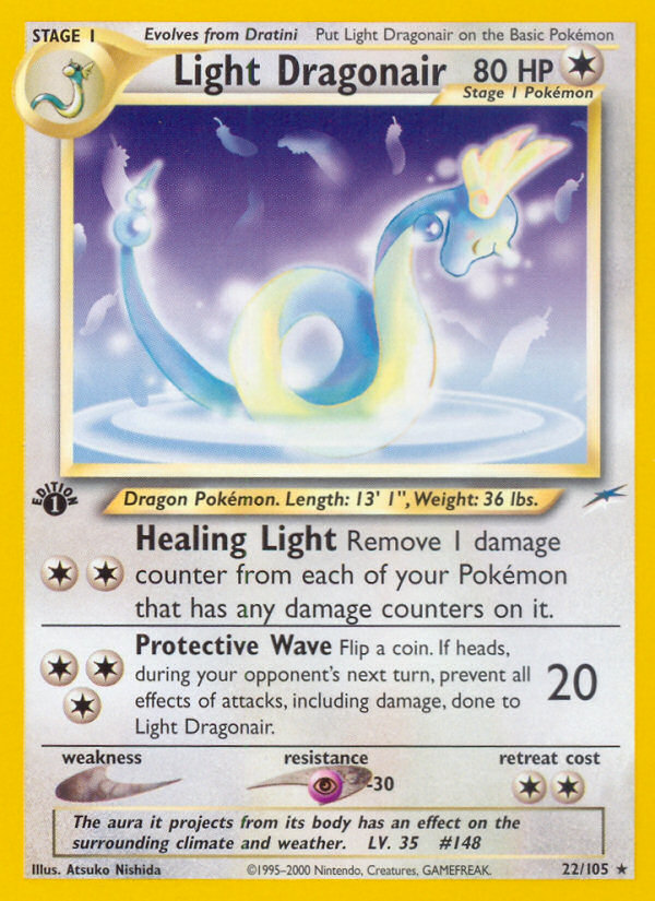 Light Dragonair (22/105) [Neo Destiny 1st Edition] | Chromatic Games